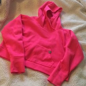 Victoria's Secret cropped fleece hoodie